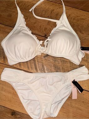 NWT Victoria’s Secret White Bikini Large 38C